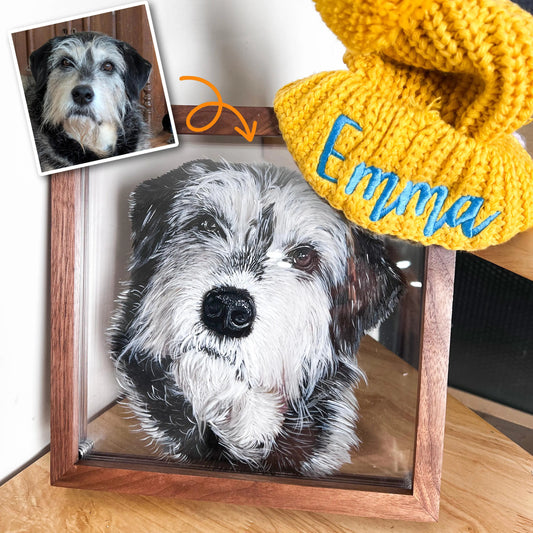 Memorpaw Custom 3D Handcrafted Layered Acrylic Pet Portrait
