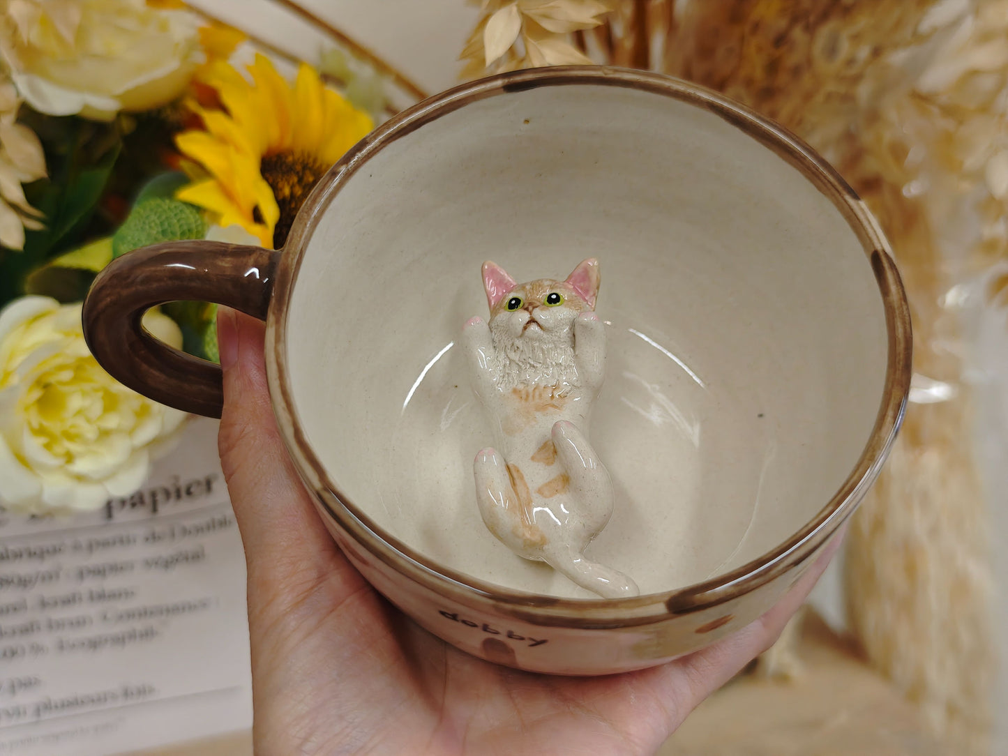 Memorpaw Custom Pet Ceramic Peekaboo Mug