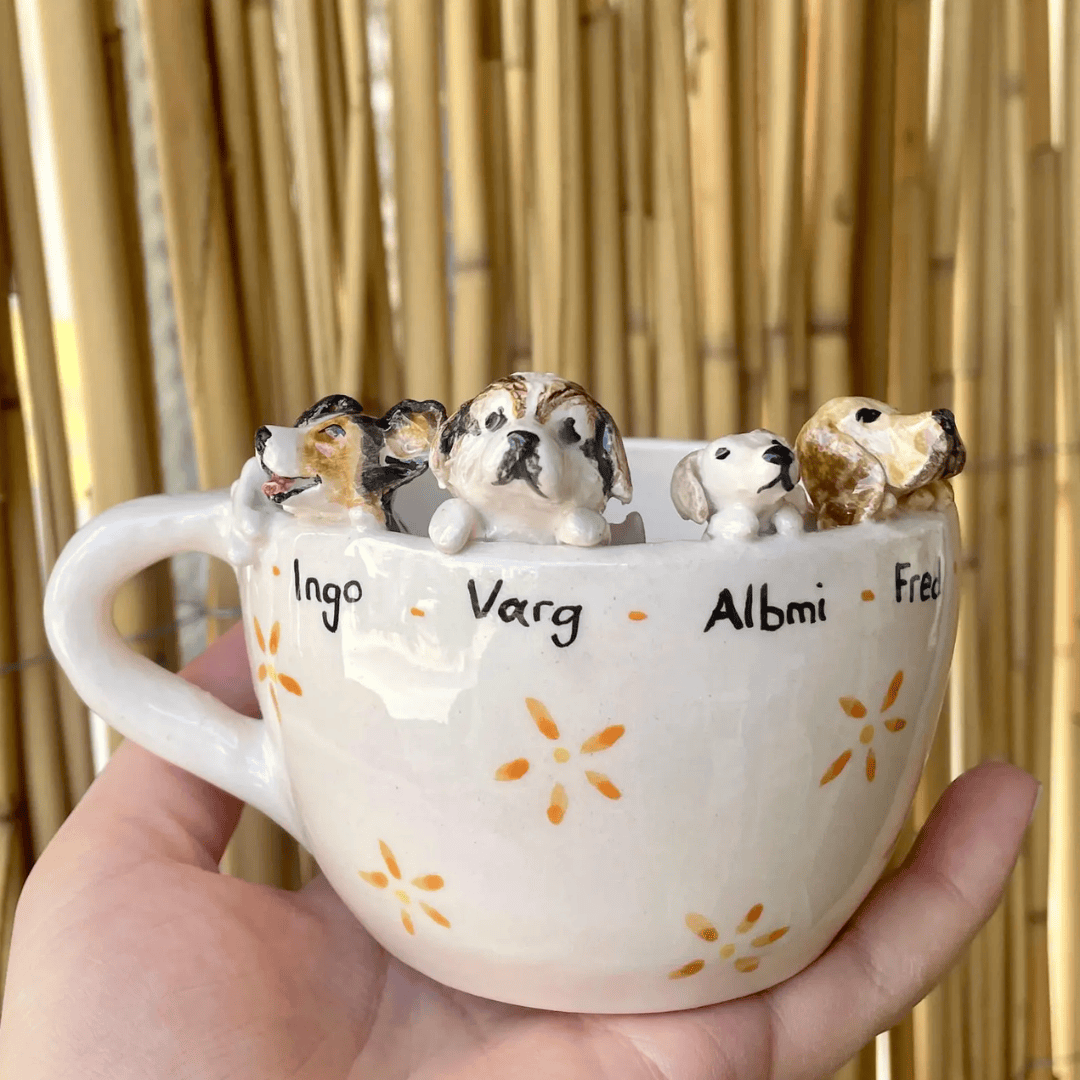 Memorpaw Custom Pet Ceramic Peekaboo Mug