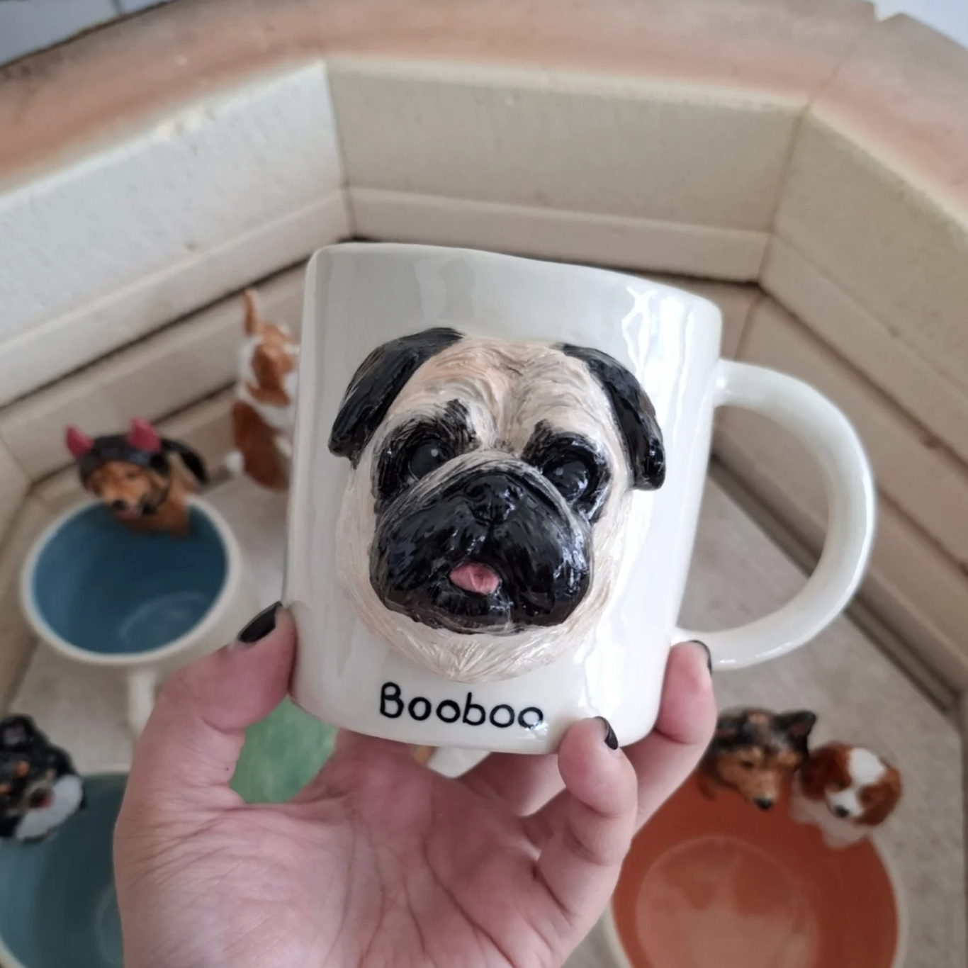Memorpaw Custom Pet Ceramic Peekaboo Mug