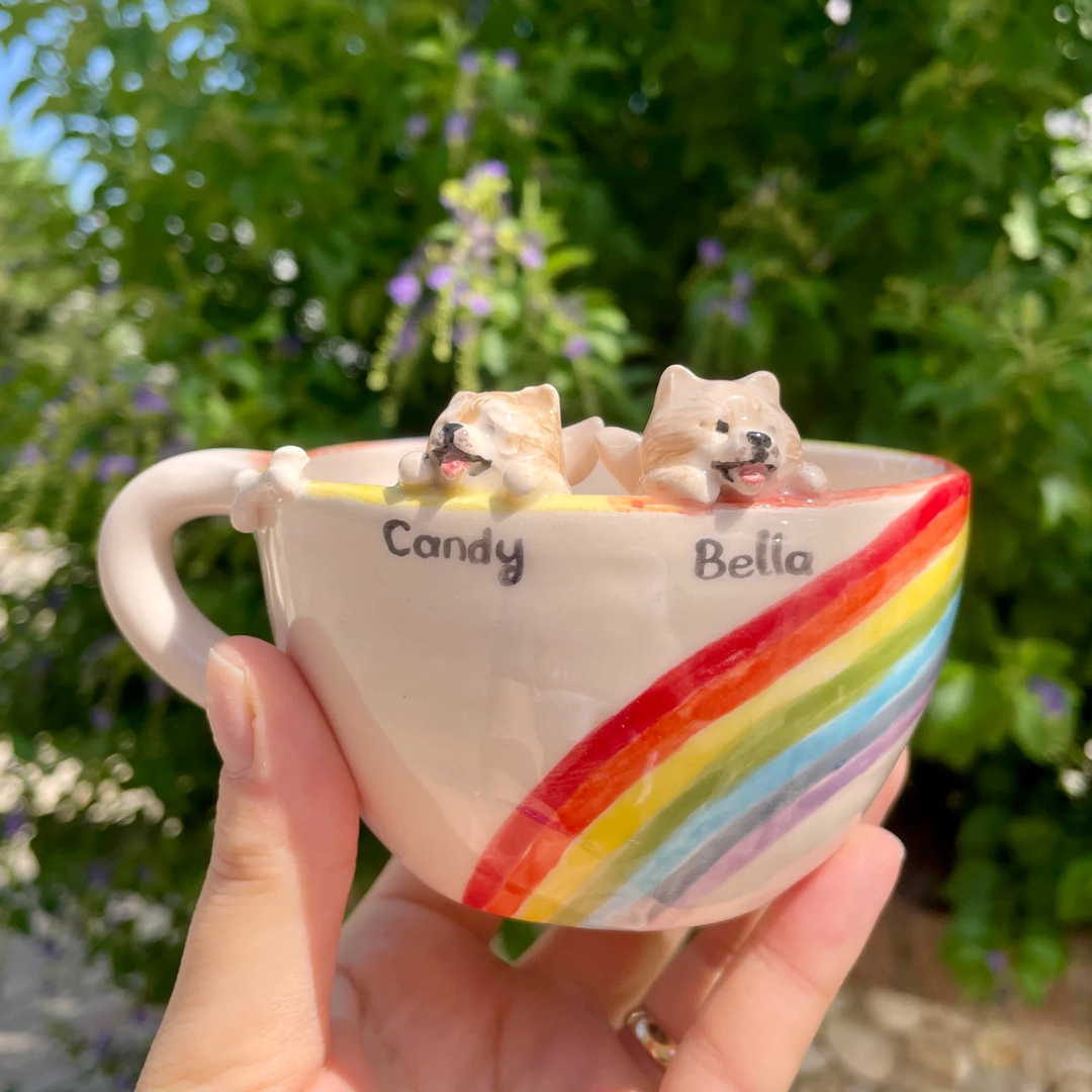 Memorpaw Custom Pet Ceramic Peekaboo Mug