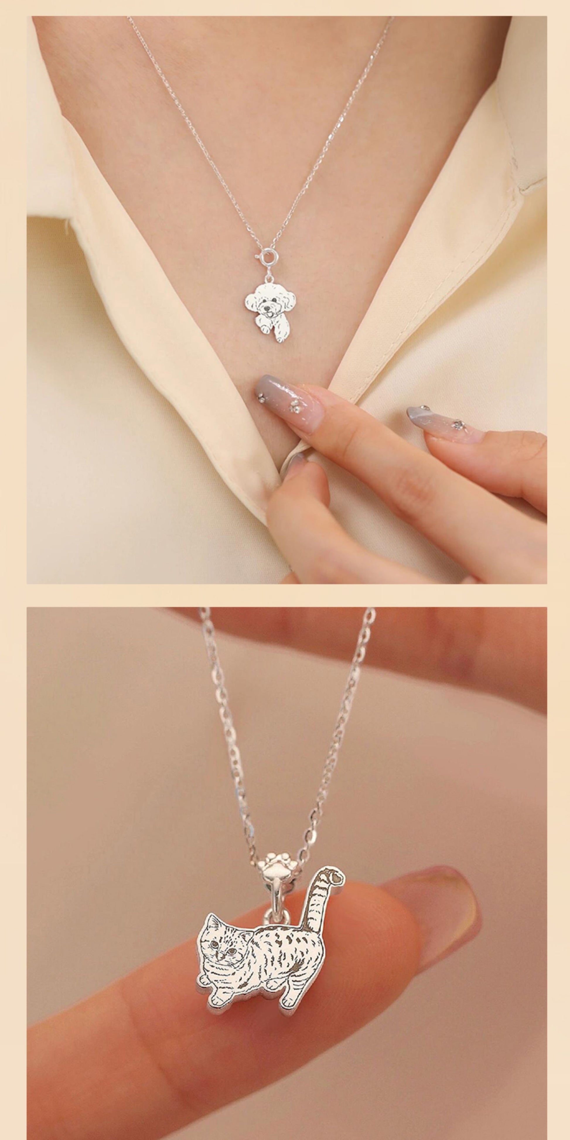 Memorpaw Custom Pet Picture Jewelry Bracelet Necklace Ring