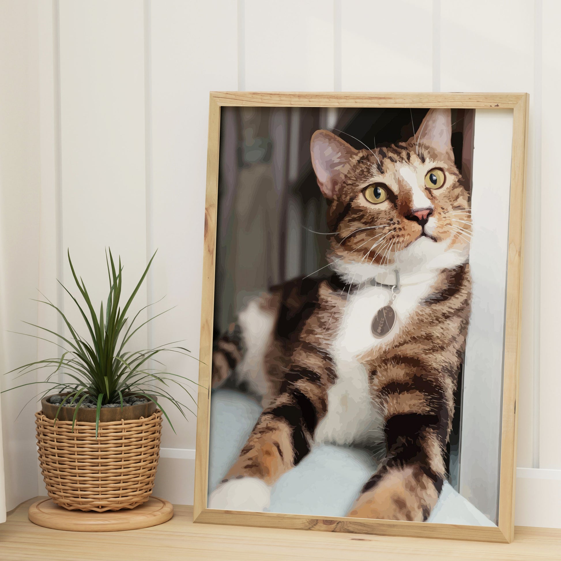 Memorpaw Custom Pet Portrait DIY Oil Painting Paint by Numbers