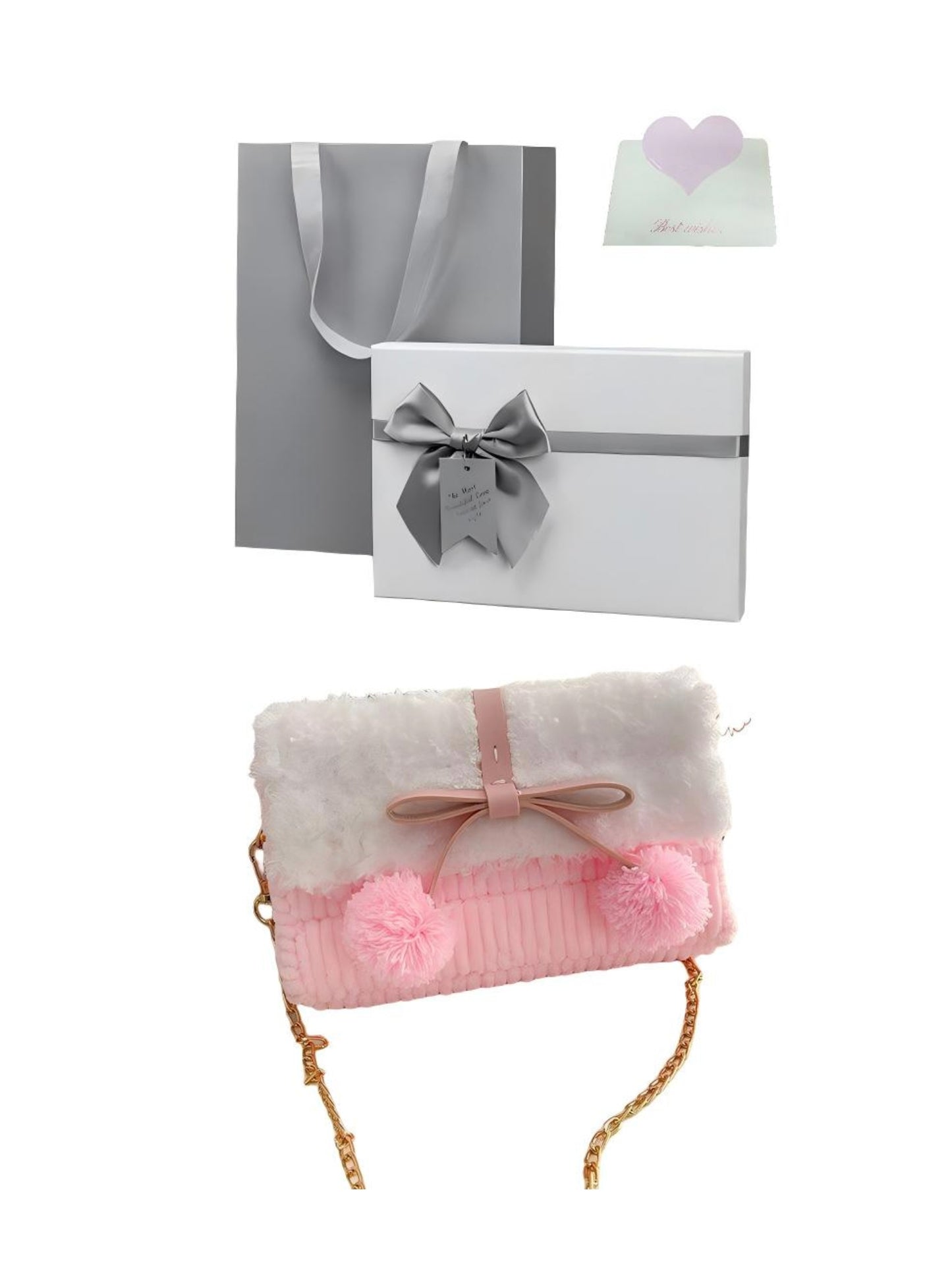 Memorpaw Handmade Hand-knitted DIY yarn bag kit Gift Box Gift bag and Greeding Card