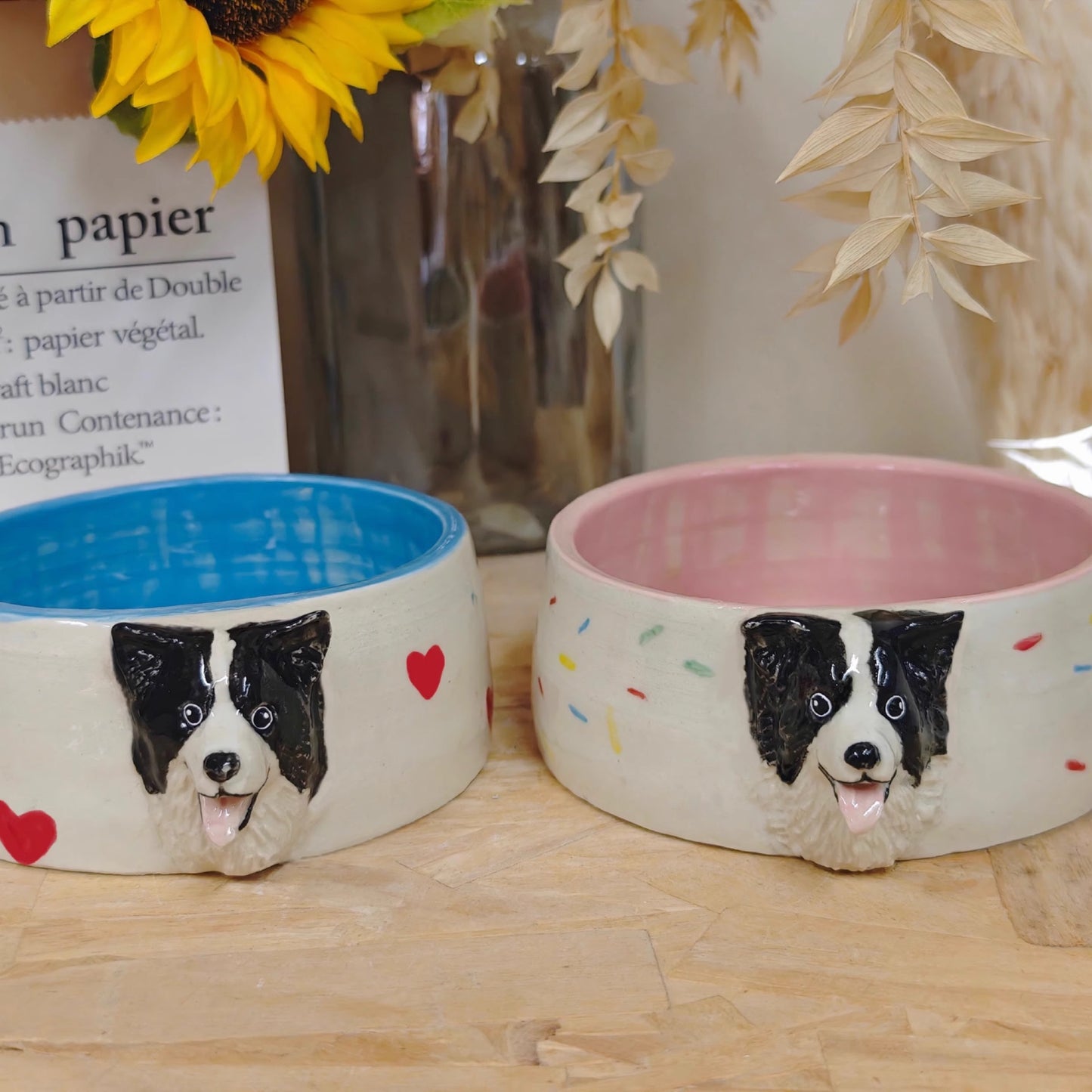 Memorpaw Pet Custom Ceramic Handmade Slow Food Water Bowl