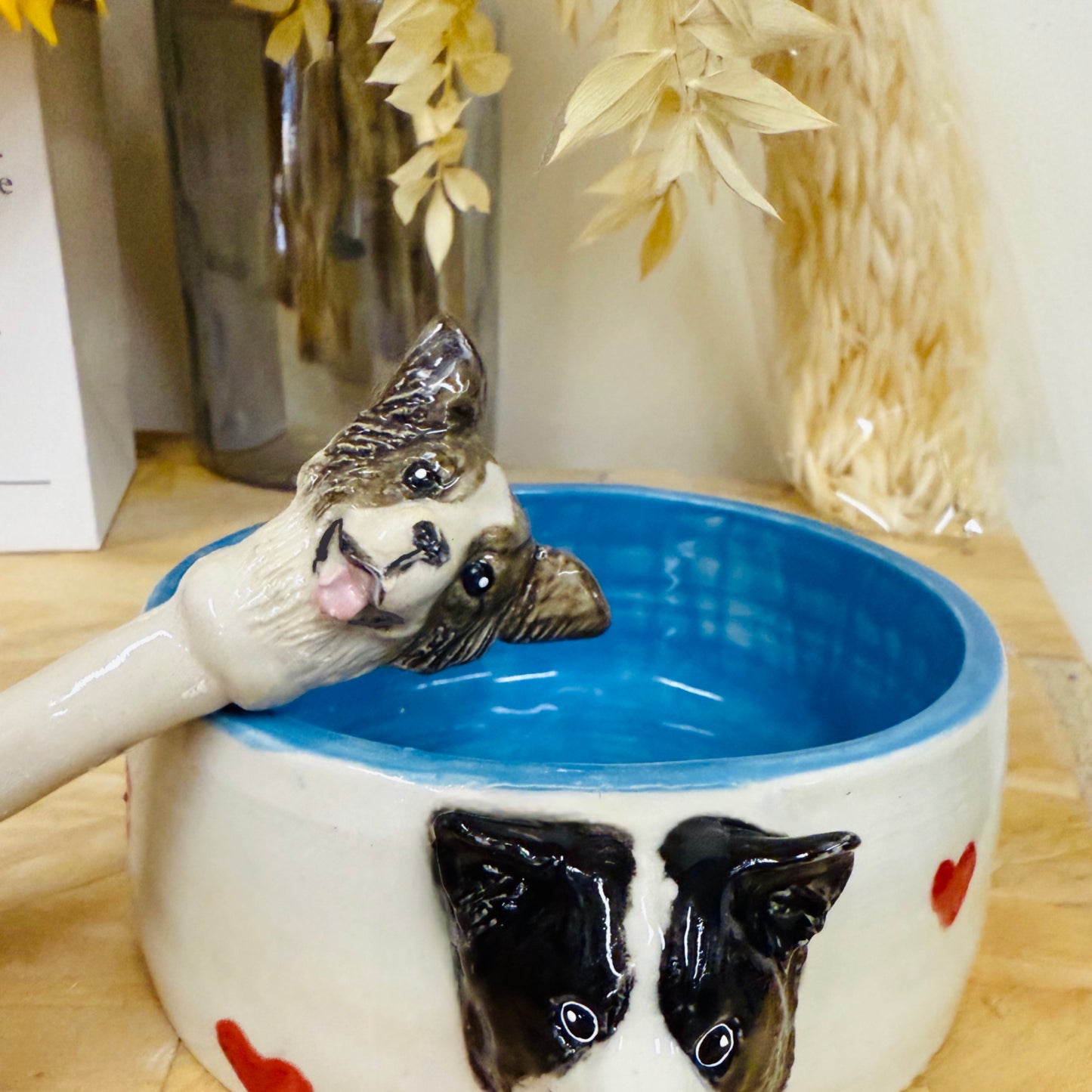 Memorpaw Pet Custom Ceramic Handmade Slow Food Water Bowl