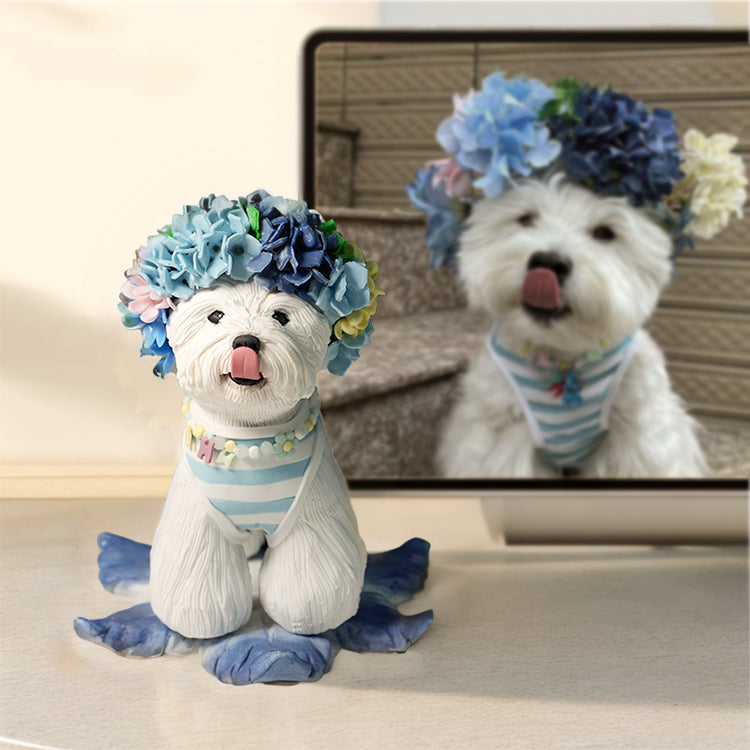 Memorpaw Polymer Clay Pet Full Body Portrait Customization