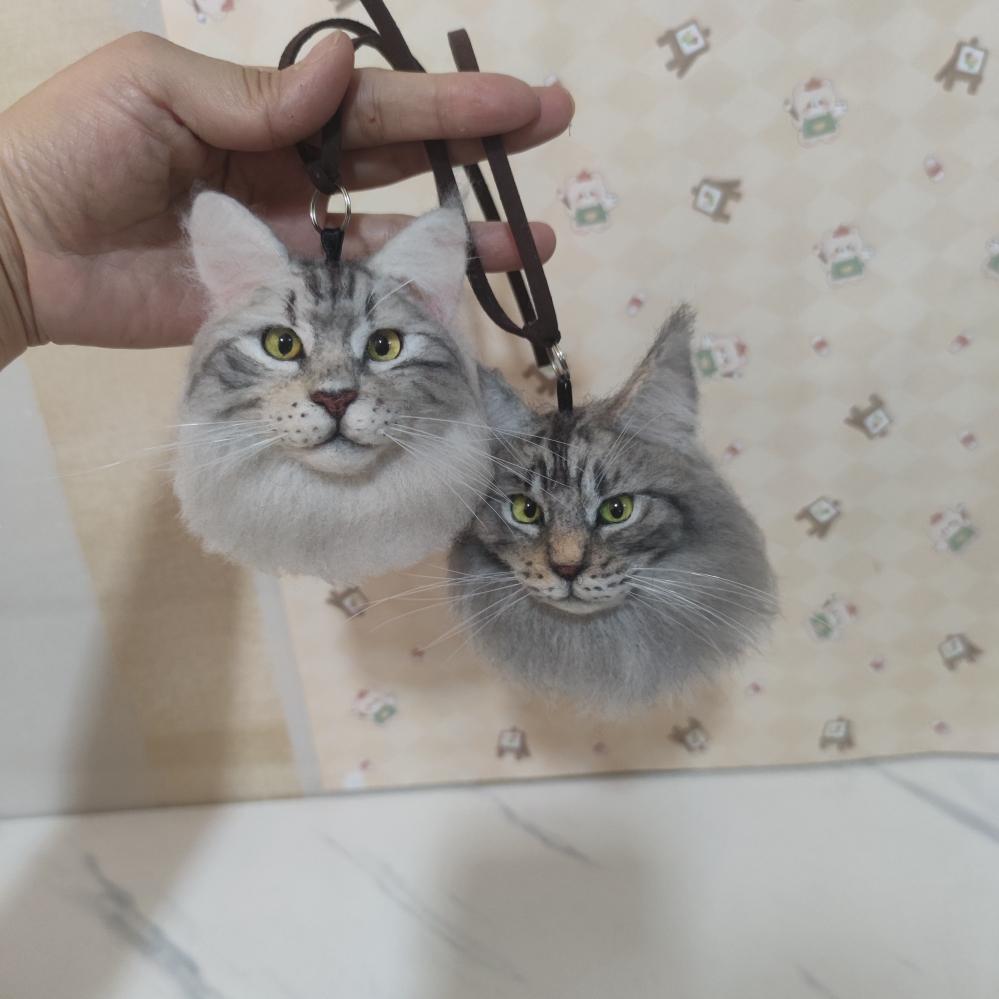 Memorpaw Wool Felt Pet Custom Pendant Keychain