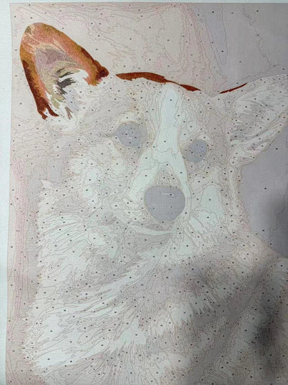 Memorpaw Custom Pet Portrait DIY Oil Painting Paint by Numbers 