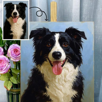 Memorpaw Custom Pet Portrait DIY Oil Painting Paint by Numbers 