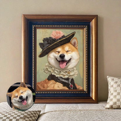 Memorpaw Hand-Painted Royal Pet Portrait Dress-up Oil Painting 