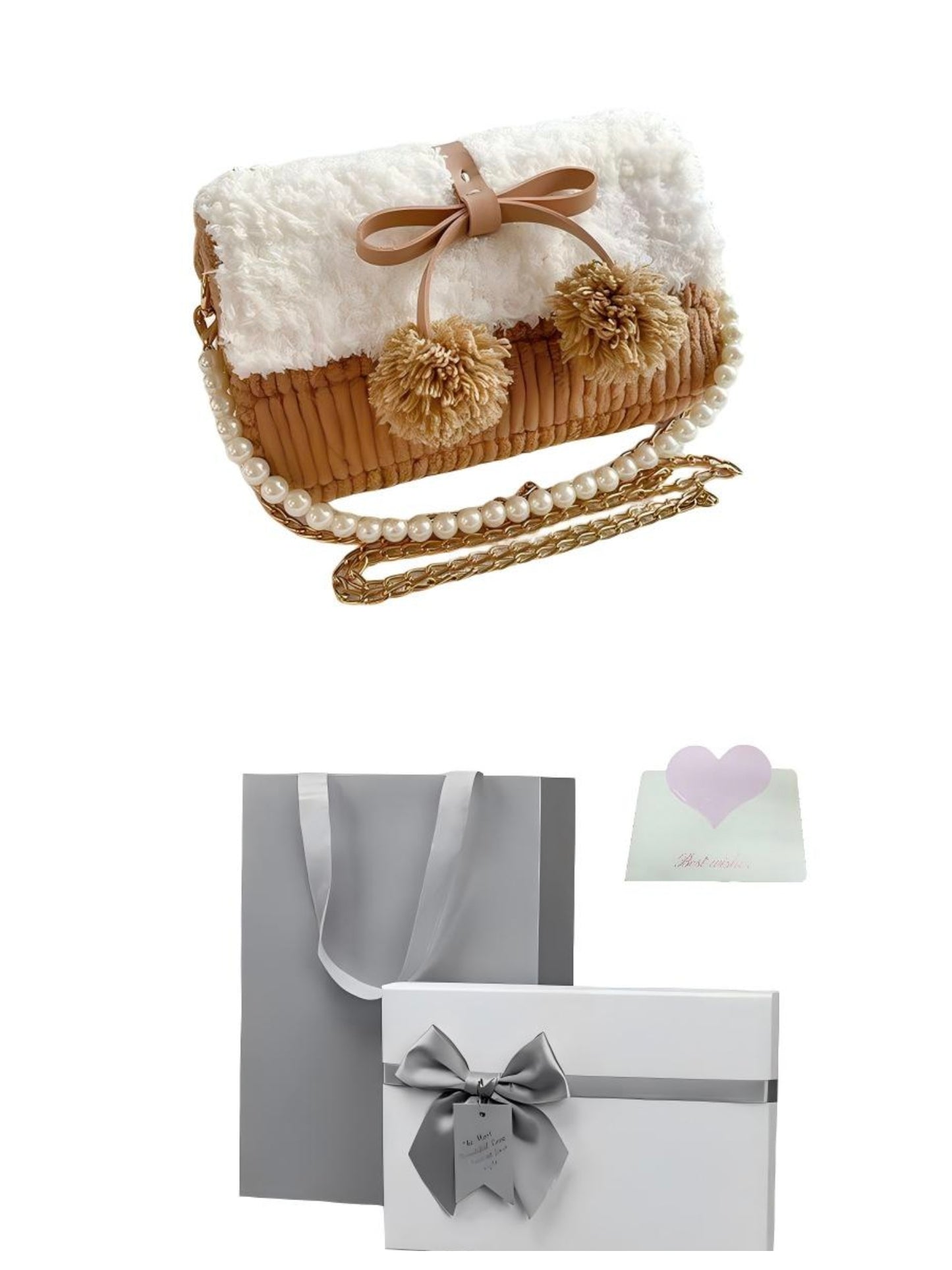 Memorpaw Handmade Hand-knitted DIY yarn bag kit Gift Box Gift bag and Greeding Card 