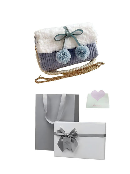 Memorpaw Handmade Hand-knitted DIY yarn bag kit Gift Box Gift bag and Greeding Card 