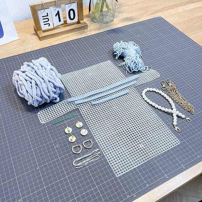 Memorpaw Handmade Hand-knitted DIY yarn bag kit Gift Box Gift bag and Greeding Card 