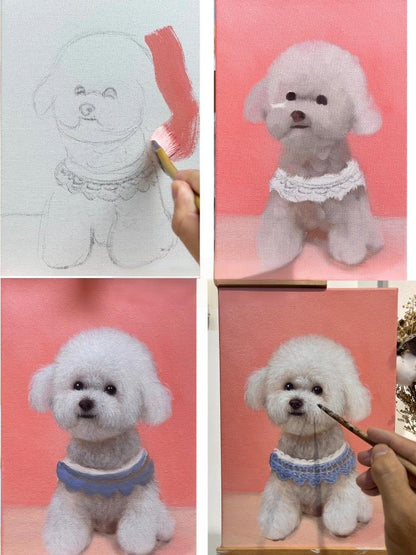 Memorpaw Pet Hand-painted Oil Painting Portrait 