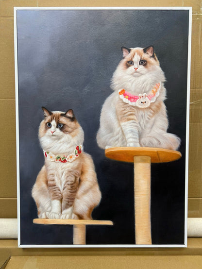 Memorpaw Pet Hand-painted Oil Painting Portrait 