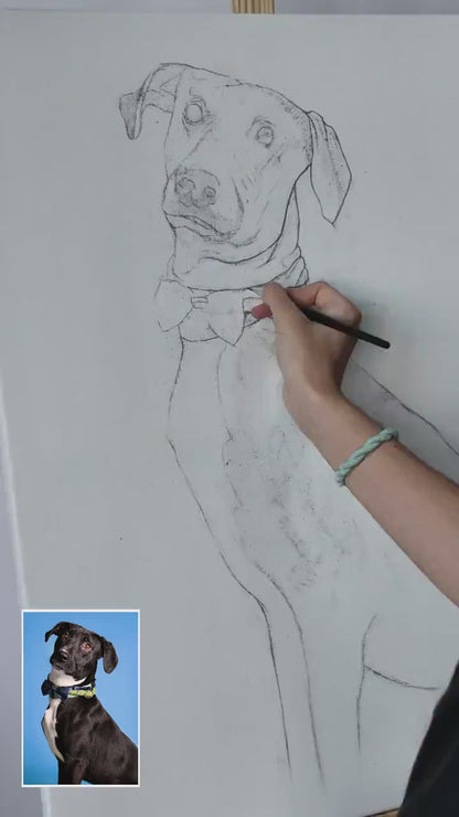 Memorpaw Pet Hand-painted Oil Painting Portrait 