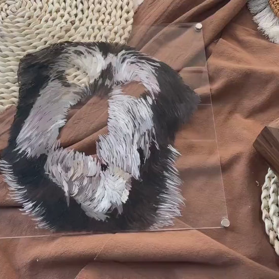 Memorpaw Custom 3D Handcrafted Layered Acrylic Pet Portrait 